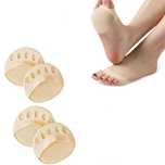 Set 2 perechi Pernite metatarsiene cu separator de degete unisex bej
