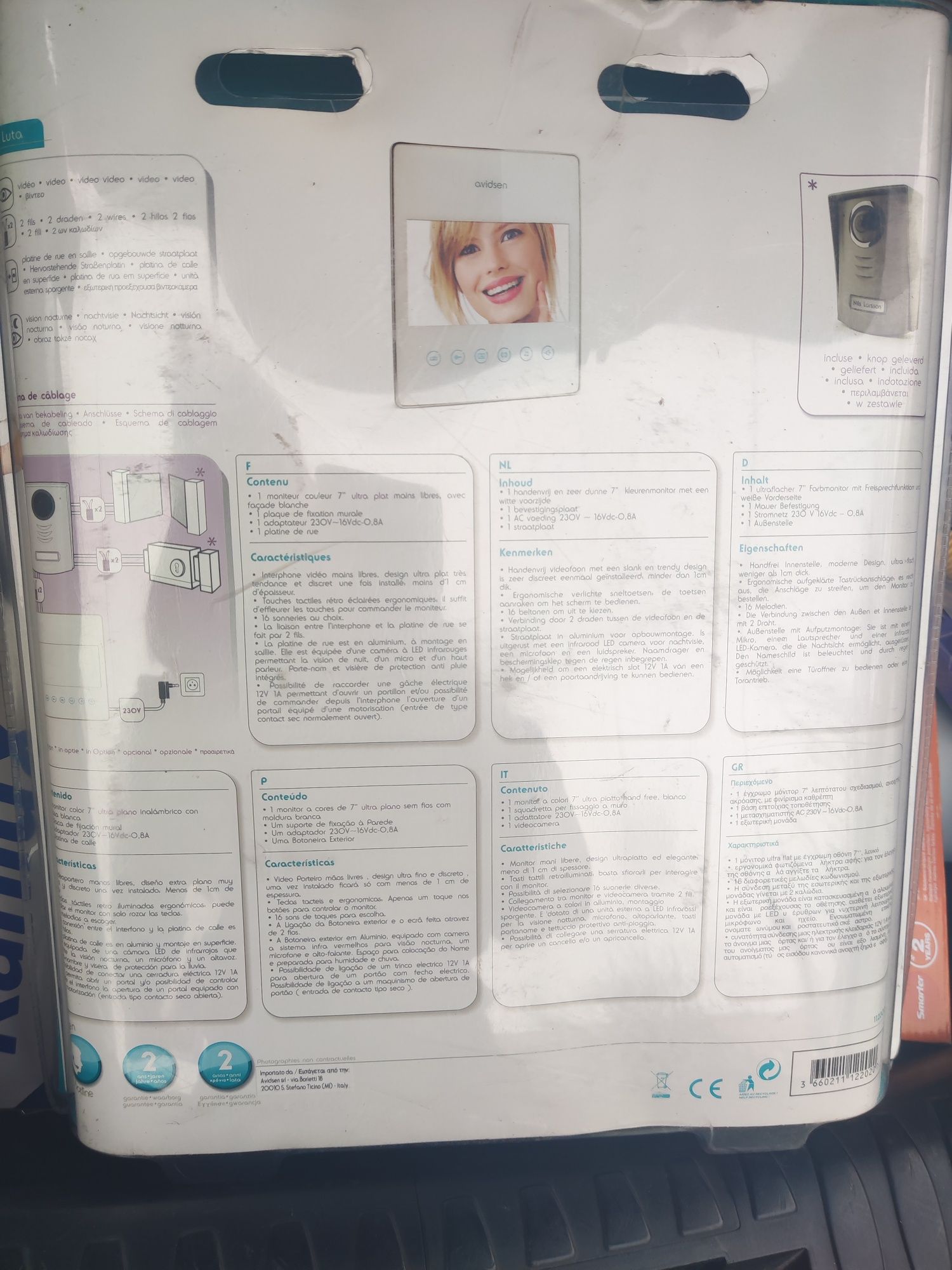 Videointerfon Avidsen Super plat