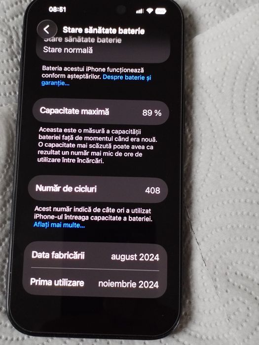 IPhone 15 Black încă în garantie