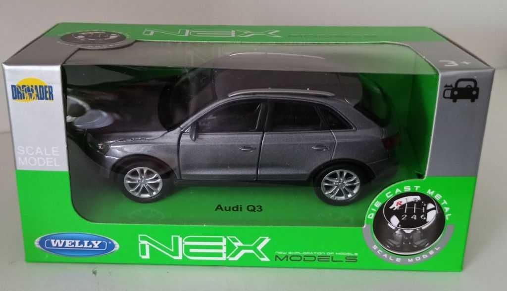 Macheta Audi Q3 MK1 (Typ 8U) 2012 gri - Welly 1/36