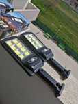 Set 2 lampi led solare cu telecomanda
