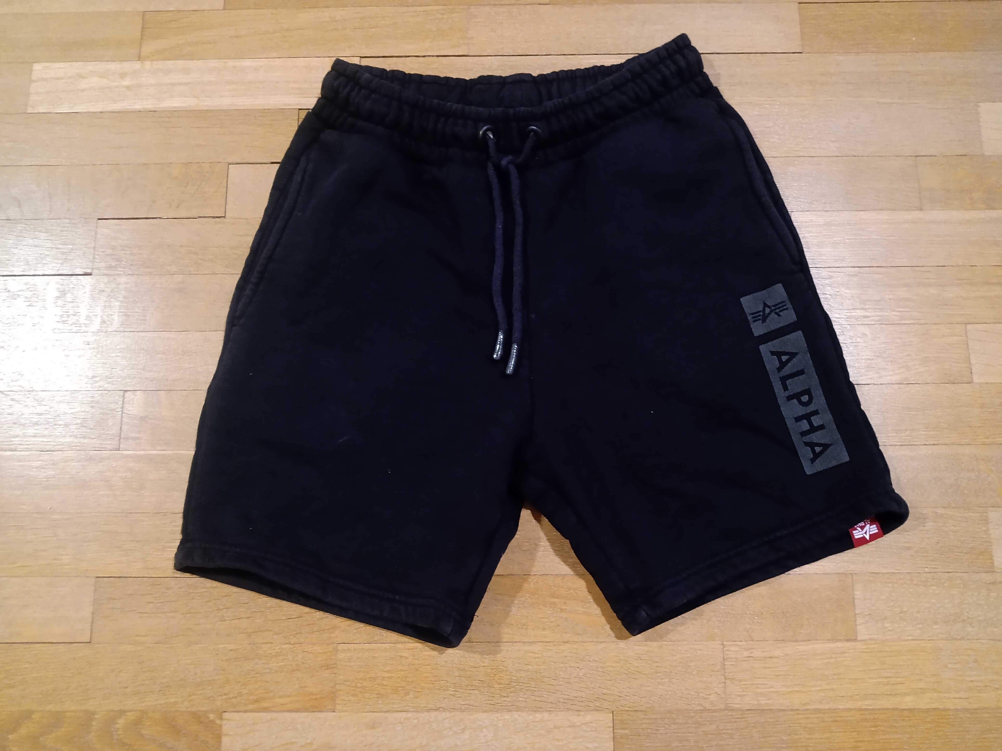 Alpha Industries къси панталонки гащи черни мъжки размер M