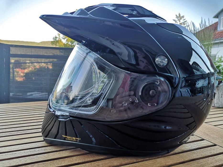 Casca moto Shoei Hornet ADV Negru Lucios - M - Interior NOU!