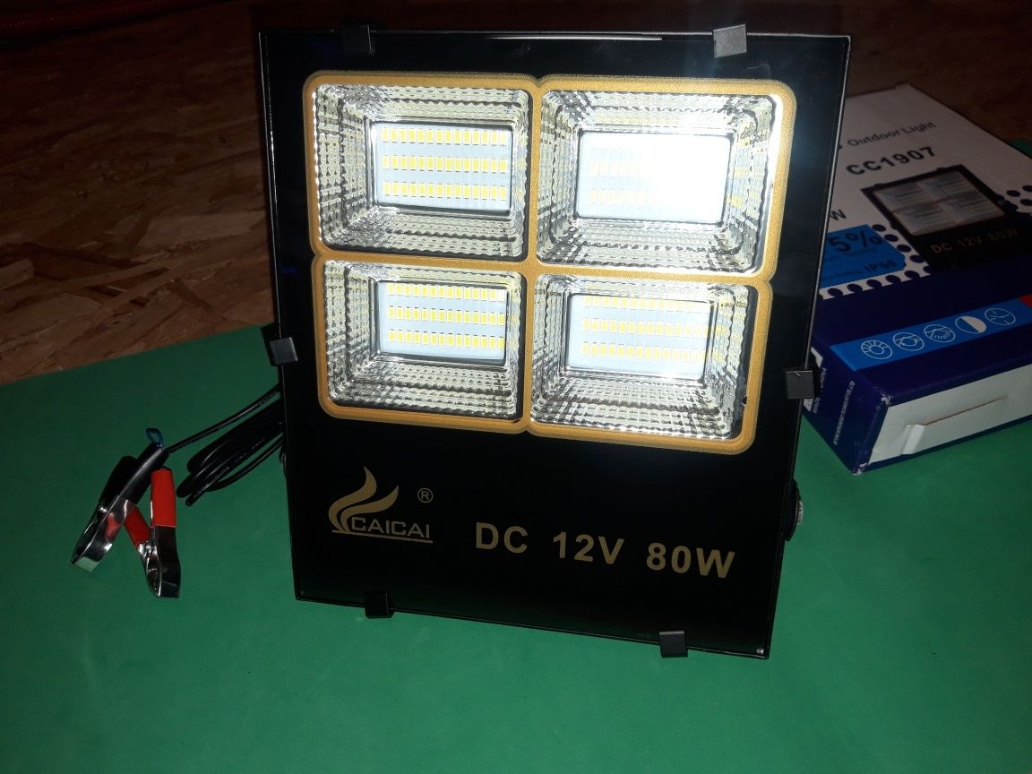 Proiector LEDuri SMD Alb Rece IP65 80W 12V PESCUIT VANATOARE