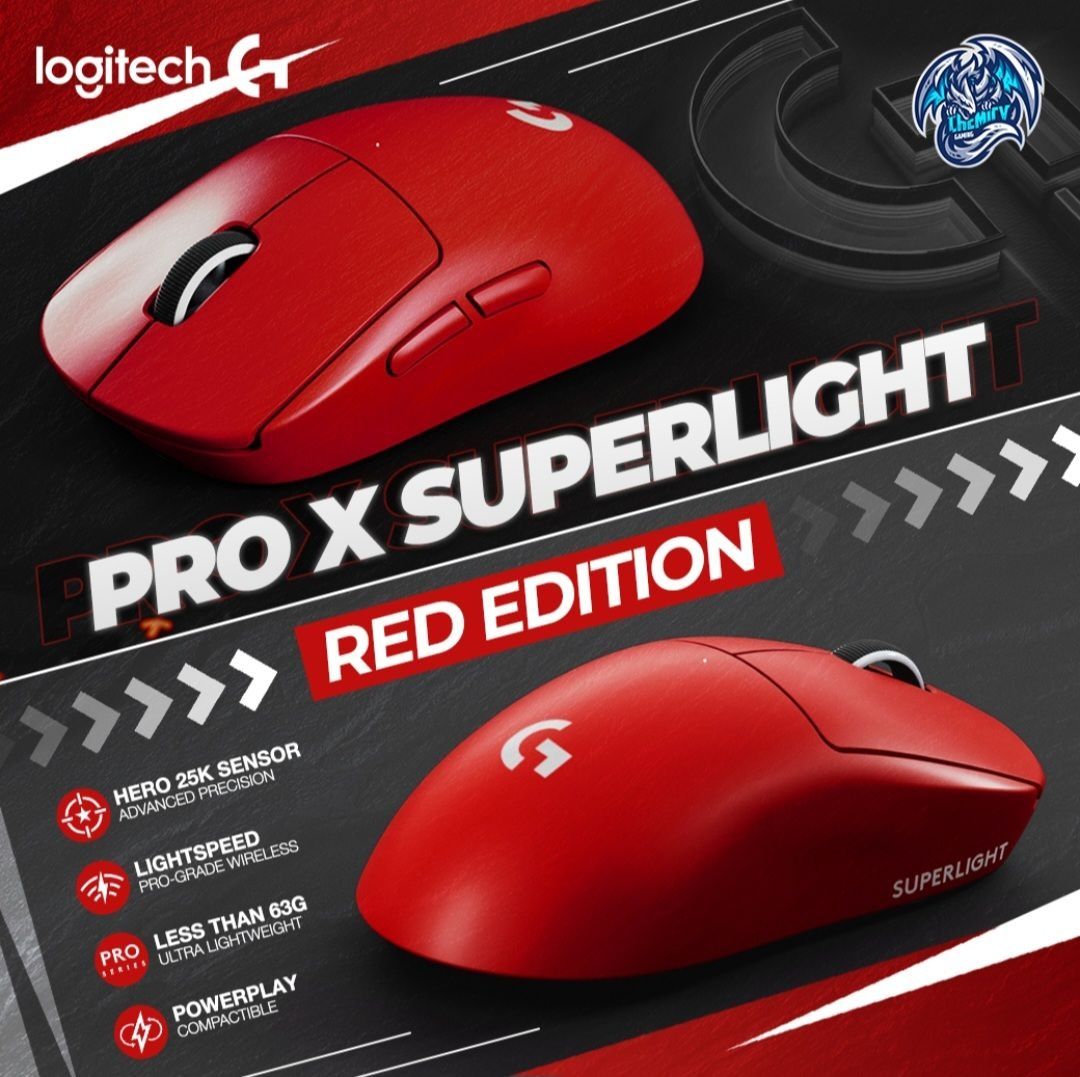 Logitech G PRO X Superlight (Red Edition) Беспроводная мышка/мышь