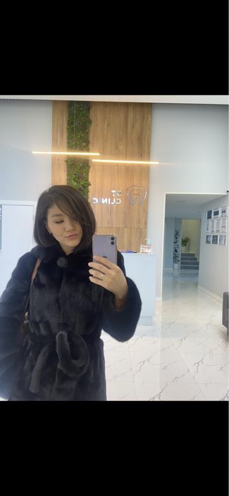 Норковая шуба размер S