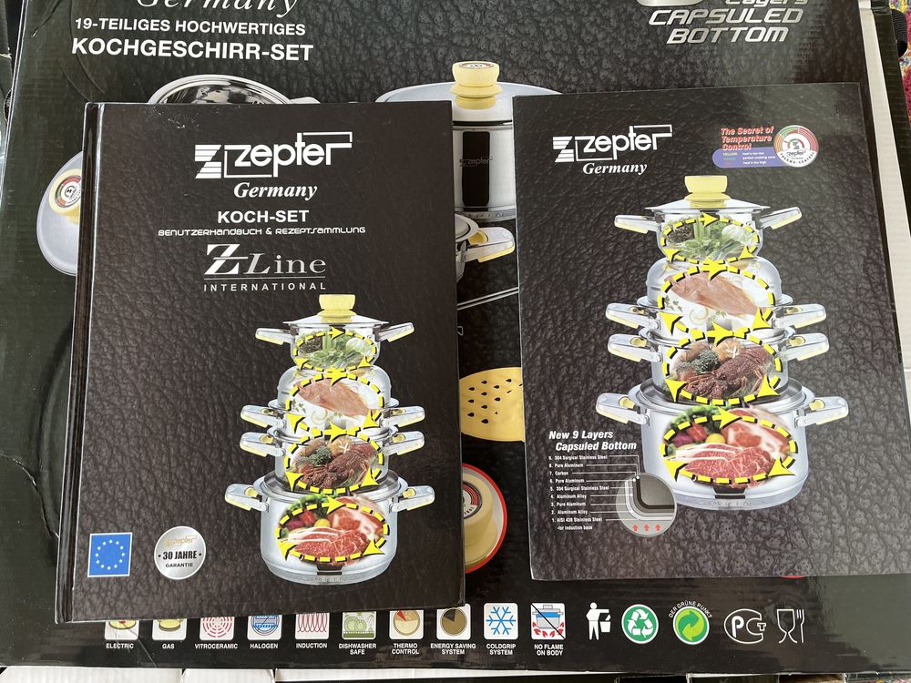 Продам новый комплект оригинальной посуды от Zepter 9 предметов