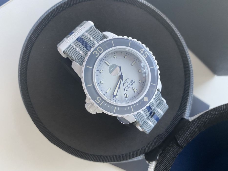 Часовник Blancpain x Swatch Antarctic Ocean