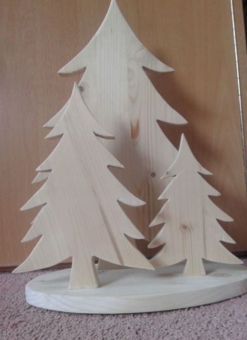 Дървени коледни декорации