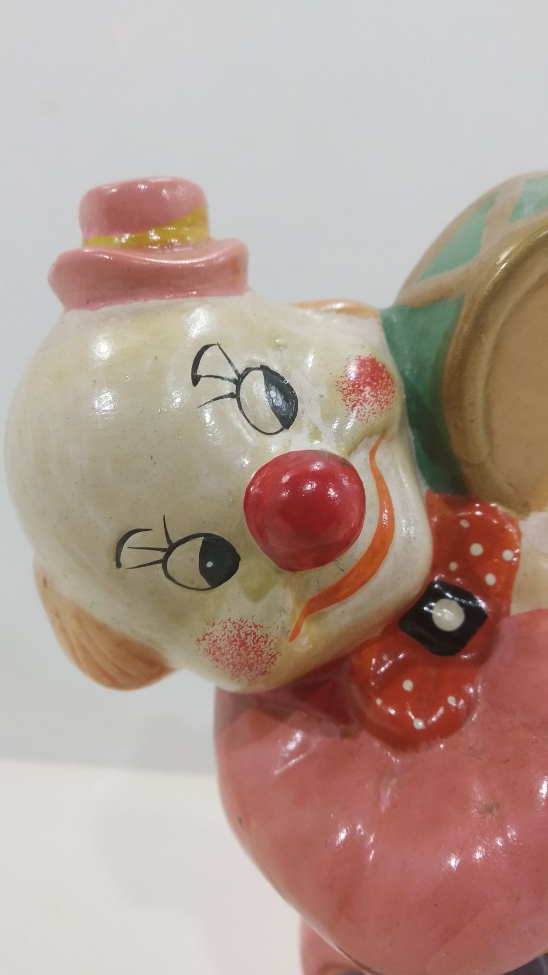 Стар керамичен Клоун касичка Внос от Франция
