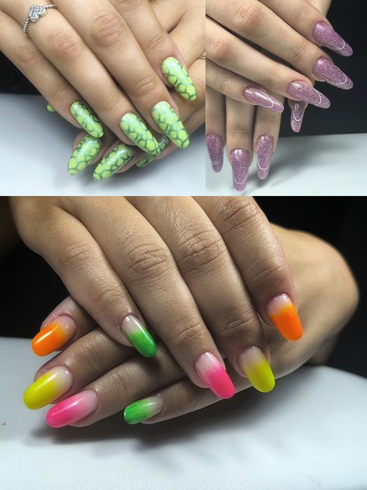 Manichiura Gel/Polygel/Unghii slim/Semipermanenta cu apex/Sector 3