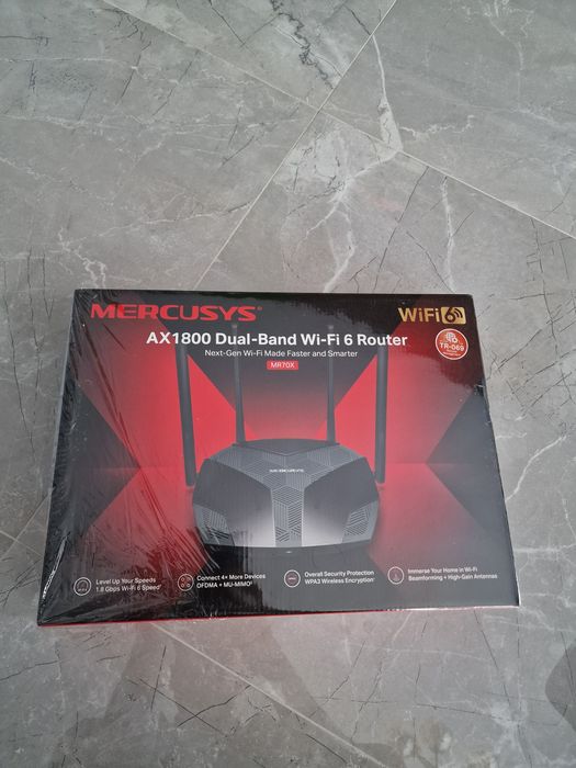Router Wireless Gigabit MERCUSYS AX1800 MR70X, Wi-Fi 6, Dual-Band 574