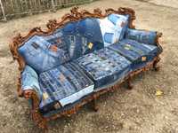 Дънкови дивани / Мека мебел / Ръчно изработени дамаски