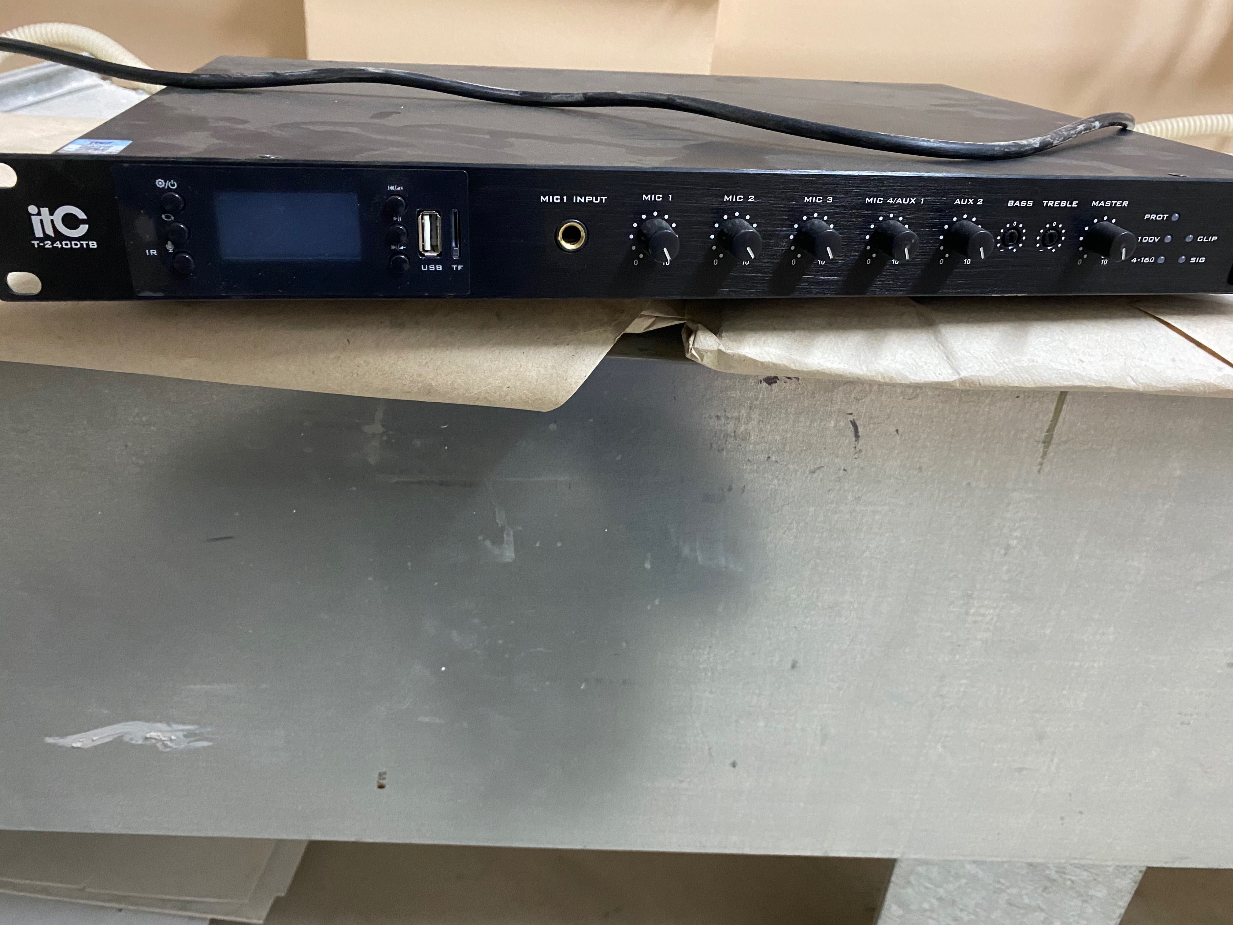 Усилитель микшерный  T-240DTB   (Новый)