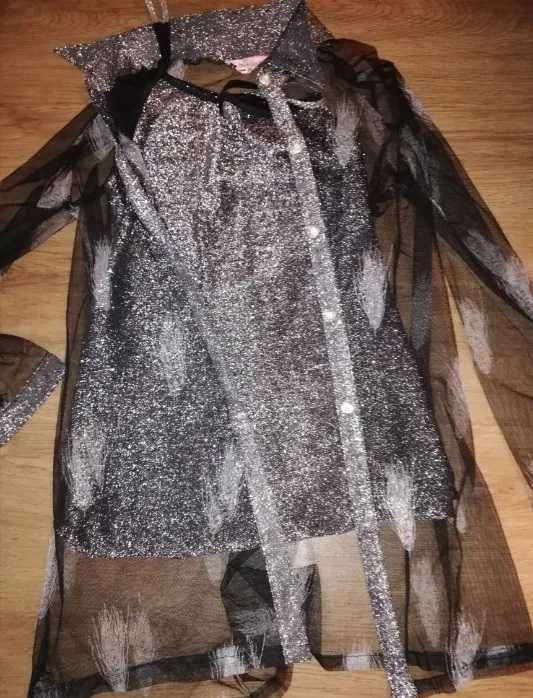 Bluza cu maieu argintiu de ocazie