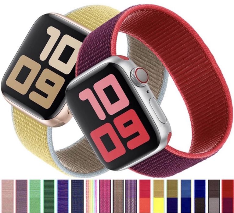 Curea Compatibila Ceas Apple Watch Scai Loop (Textil) Incarcator Cablu
