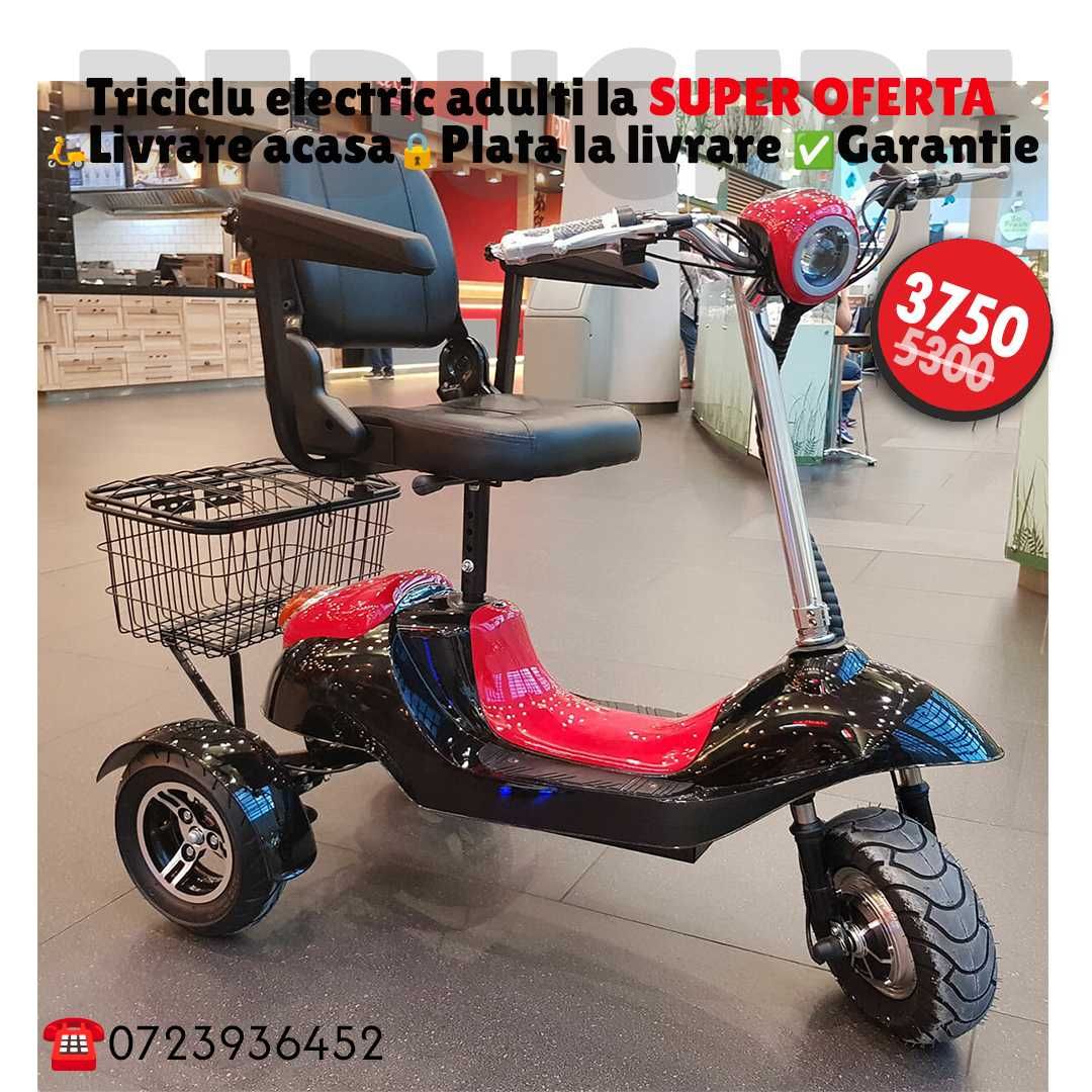 Tricicleta electrica -29% FARA PERMIS adulti si varstnici/ cu livrare