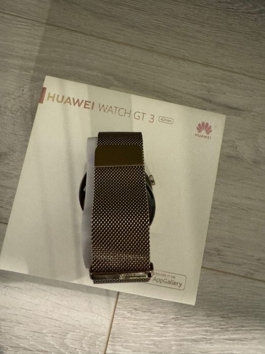 Smartwatch Huawei GT3 Gold-bratara Milanese
