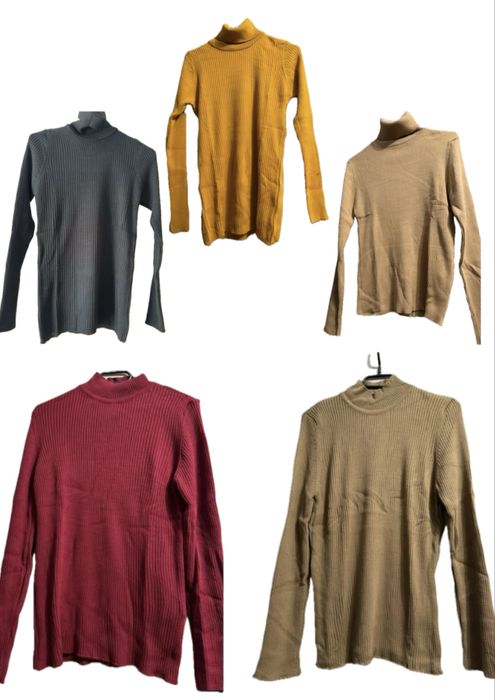 Set 5 pulovere pe gat L- XL