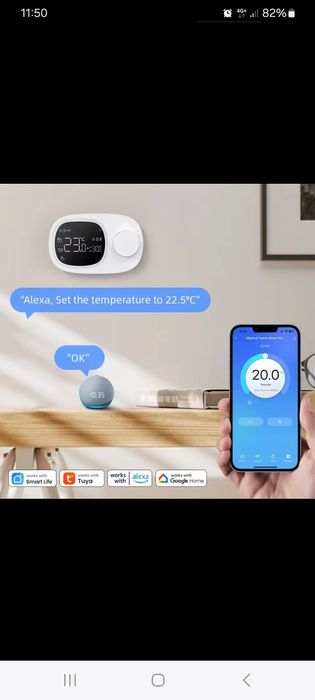 NOU Sigilat Termostat Ambient Centrala cu Fir Wifi Smart Control Vocal