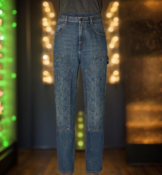 L-XXL Compleu de blug Louis Vuitton Carpenter Wotkwear Denim Monogram