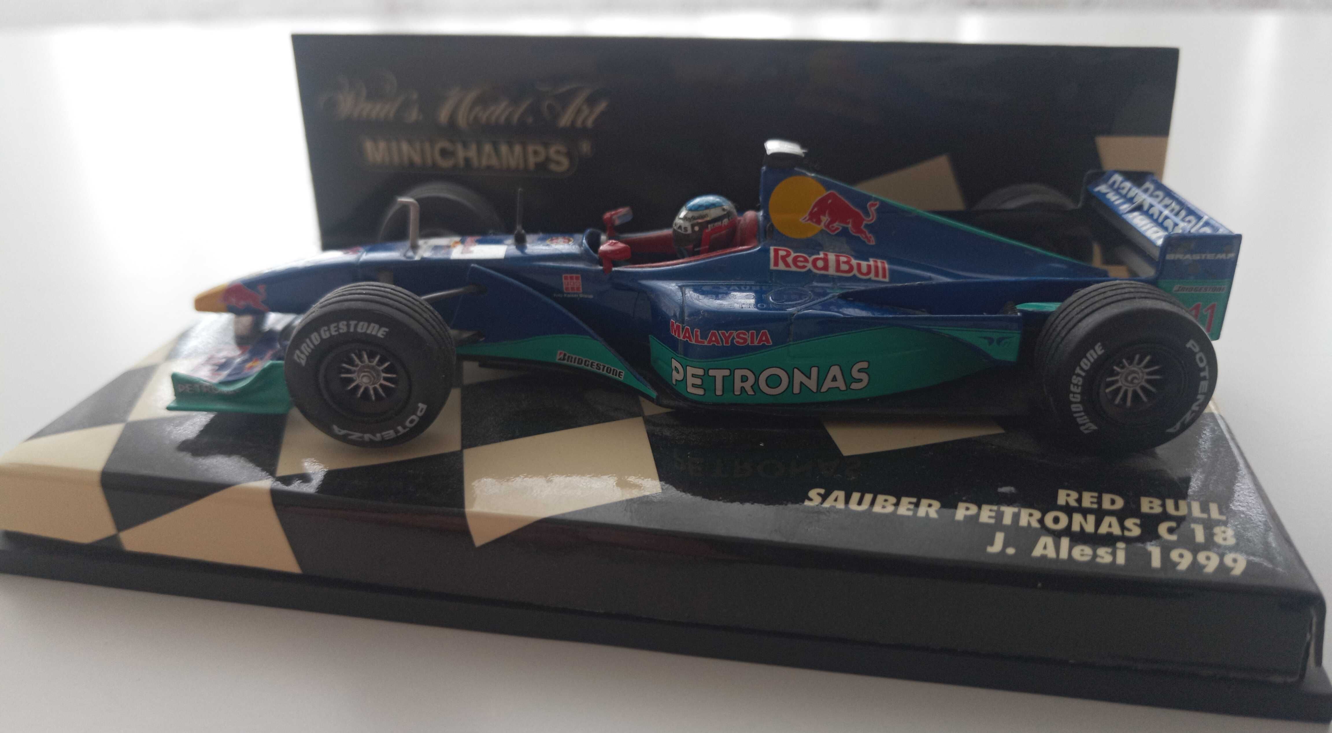 1/43 Red Bull Sauber Petronas C18 – Jean Alesi(1999) с автограф