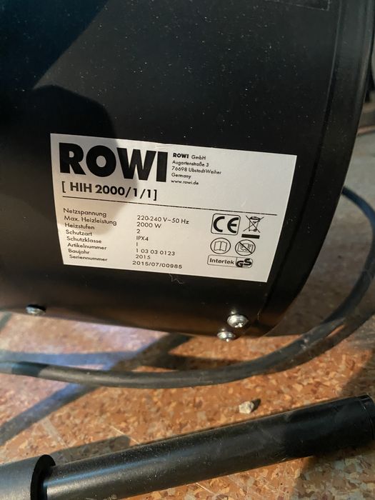 Calorifer de santier 2kw