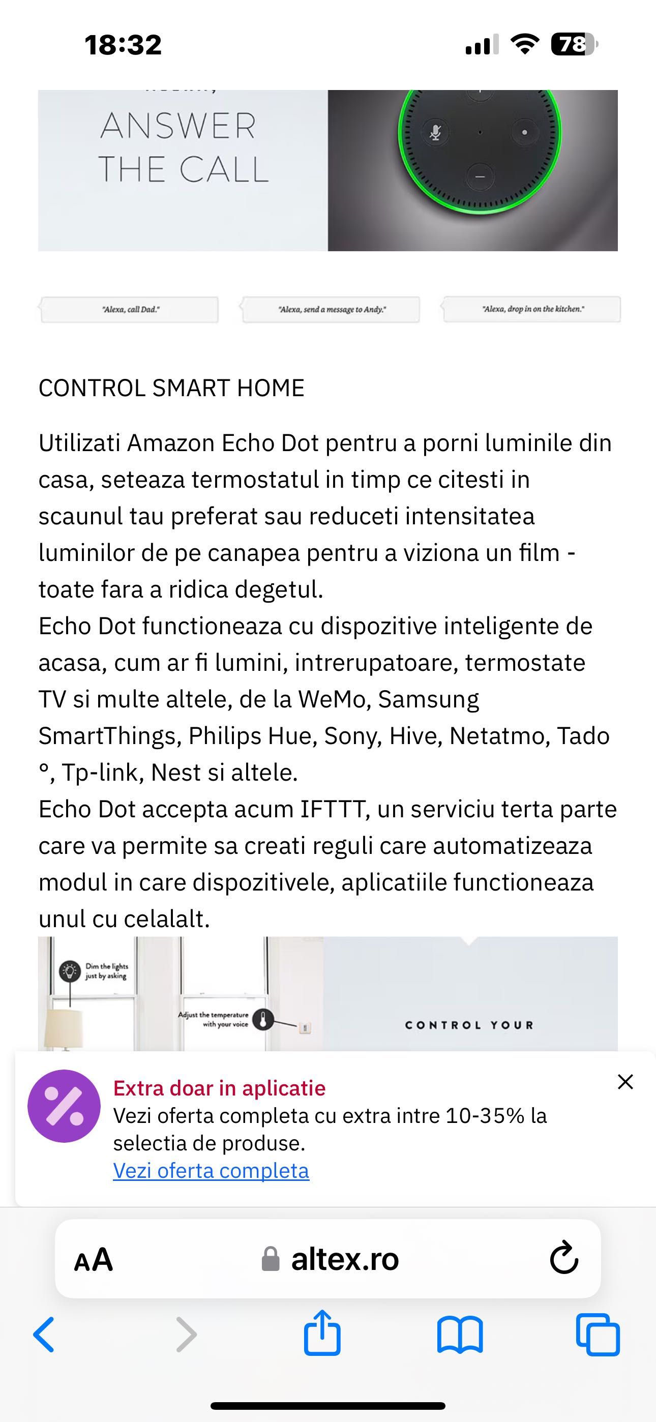 Dispozitiv Alexa tv Smart