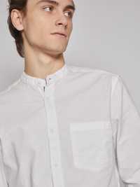 Новая Белая рубашка стойка воротник