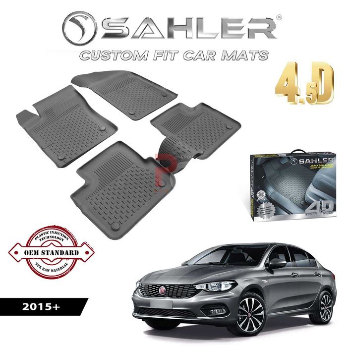 Гумени стелки за Fiat Egea / Фиат Егеа / 2015+ SD