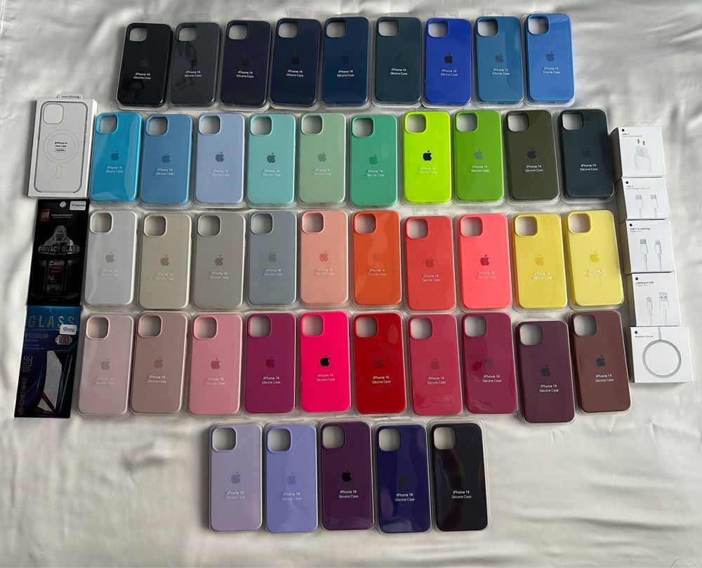 Carcasa husa colorata iPhone 12 13 14 15 16 Plus Pro Max logo apple