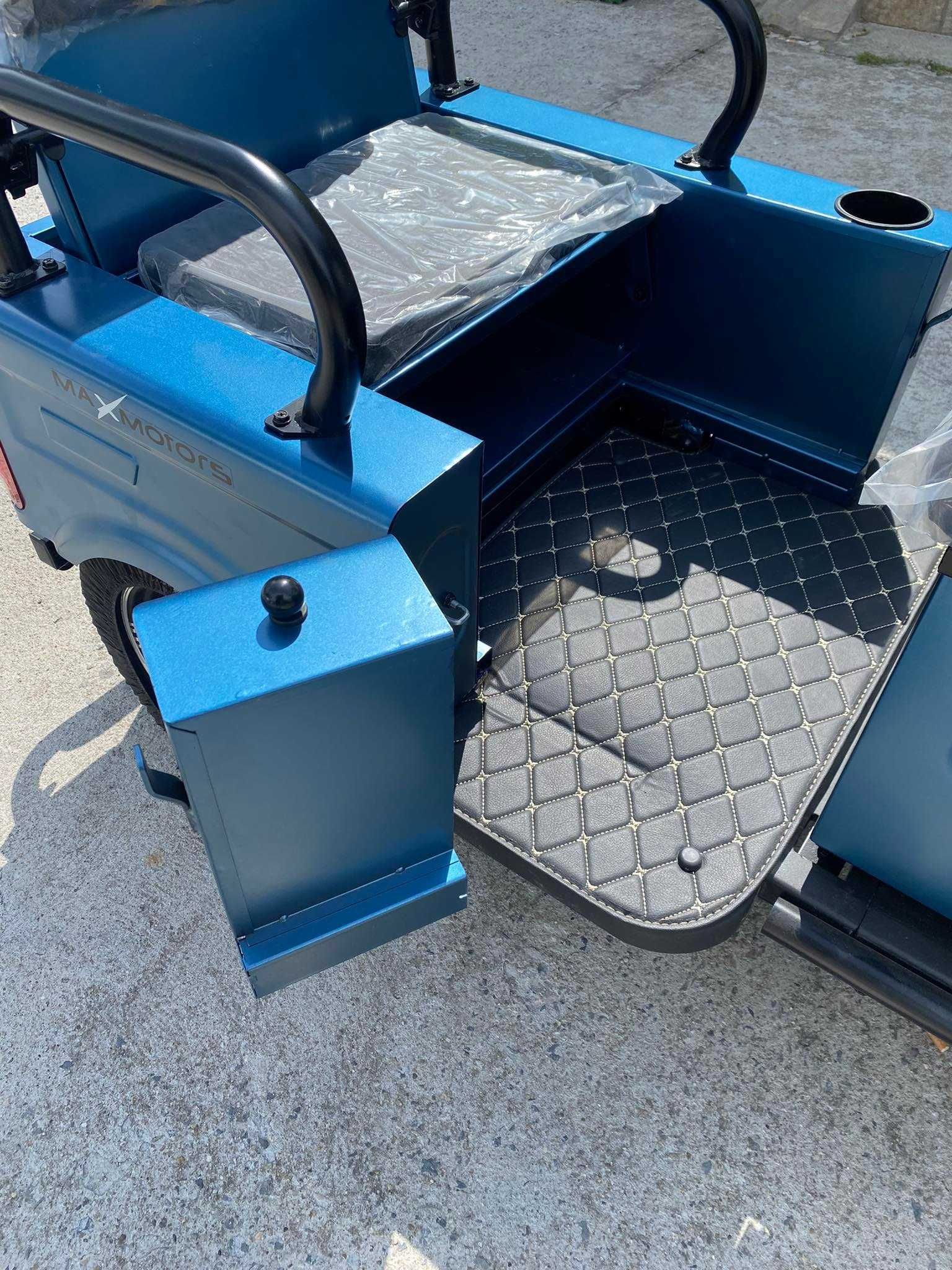 Електрическа Двуместна Триколка CARGO LUX 1500W - SKY BLUE MATTE