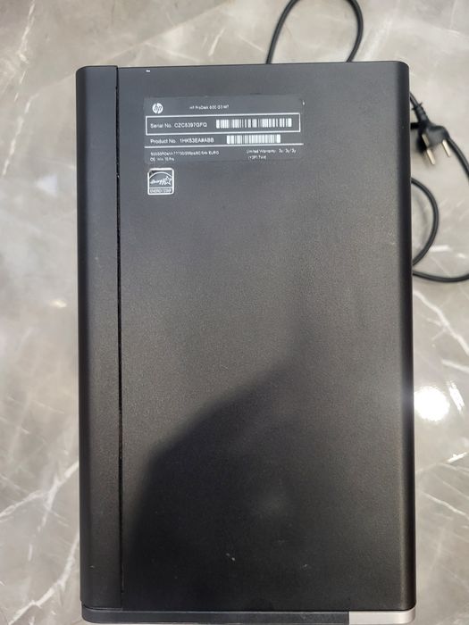 Vand HP ProDesk 600 G3 MT