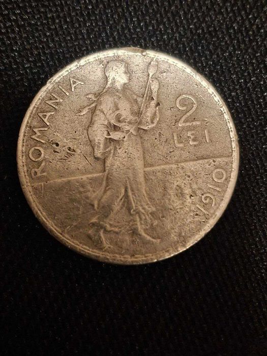 Сребърна монета 2 LEI  1910 50 лева 1930 Руминия