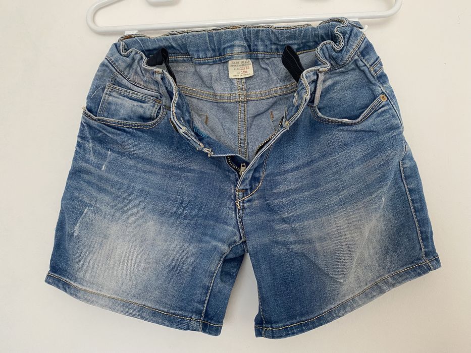 Pantaloni scurți blugi fetiță -Zara/ Y.F.K- 152 cm/11-12 ani.