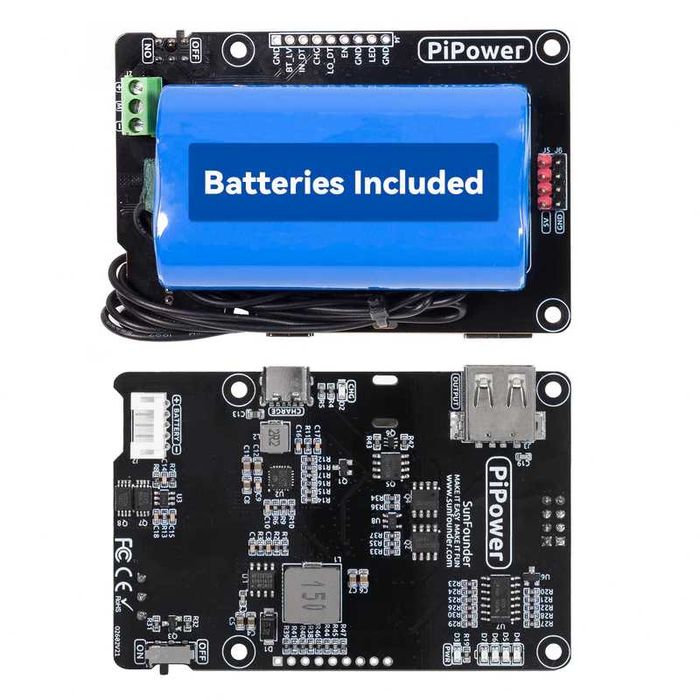 UPS cu acumulatori pentru SBC Raspberry Pi 4B, 3B. Zero 2 W - PiPower