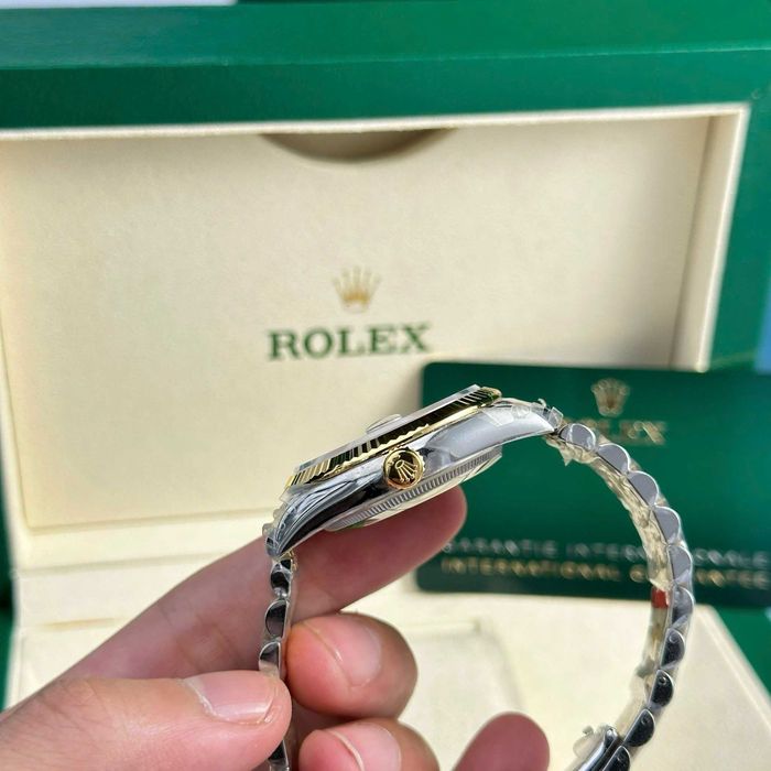 rolex datejust 36mm двуцветен златен циферблат