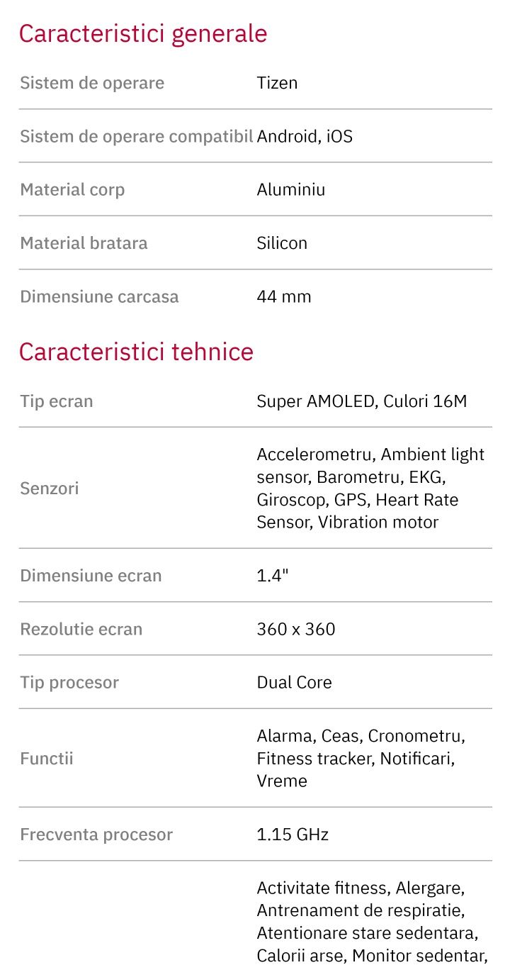 Smartwarch galaxy watch active 2 44 mm