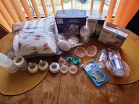 Сет с ръчна помпа за кърма philips avent