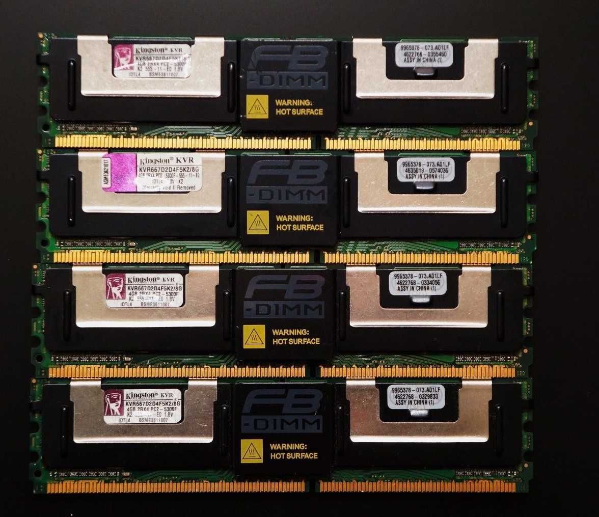 Memorie server FBD 8GB DDR2 PC2-5300F DELL HP - kit 32GB {4 x 8GB}
