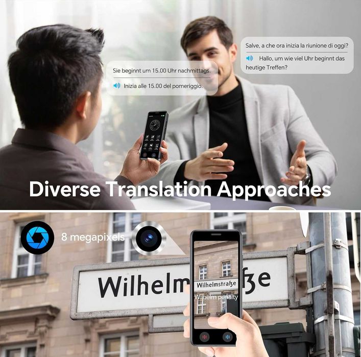 Translator Vocal Instant cu Ecran 5 Inch si 139 Limbi