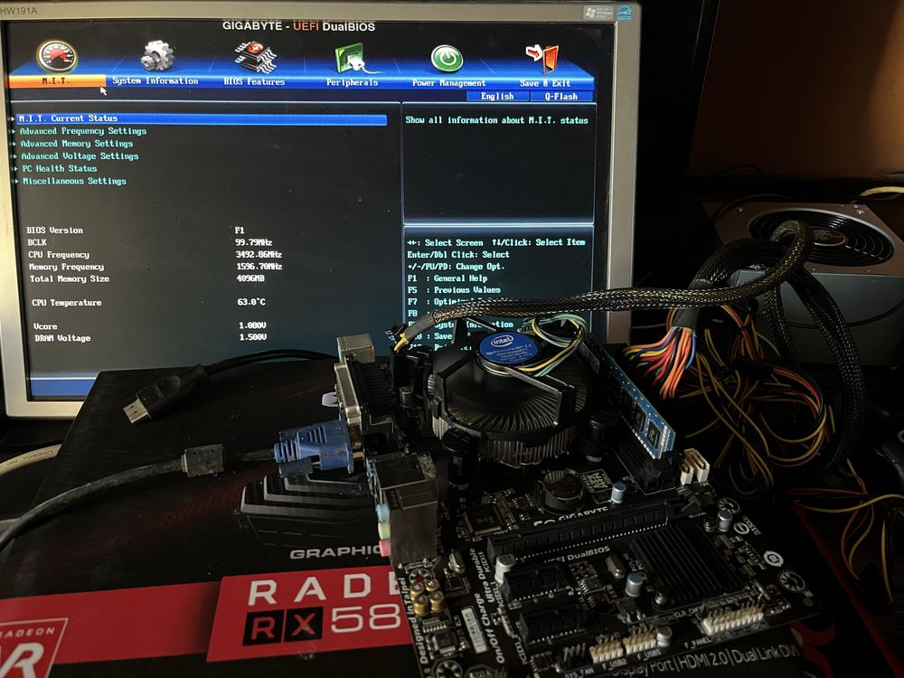Kit I5 4590 + Placa de baza H81M-DS2 + 4GB Ram