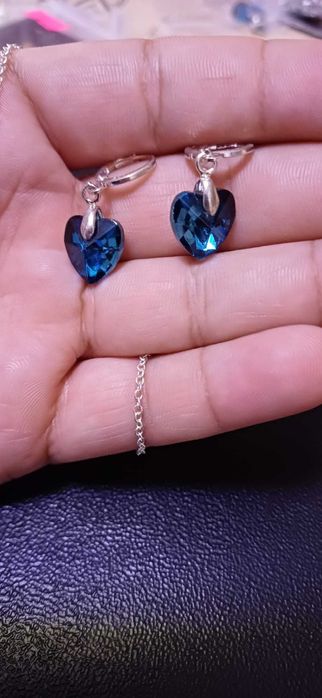 Argint 925 dama lănțisor și cercei