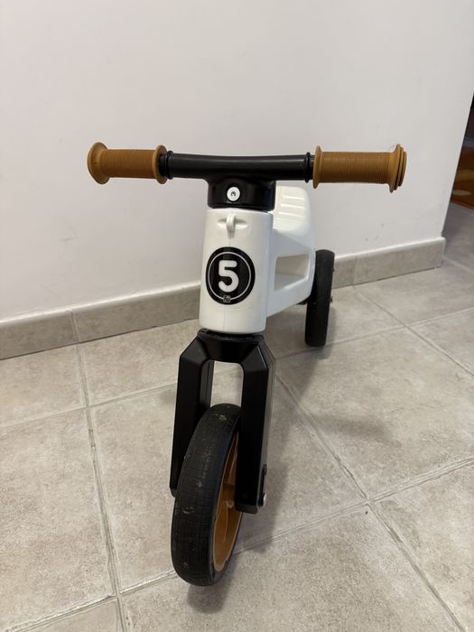 Bicicleta fara pedale Funny Wheels Rider Super Sport 2 in 1 Pearl