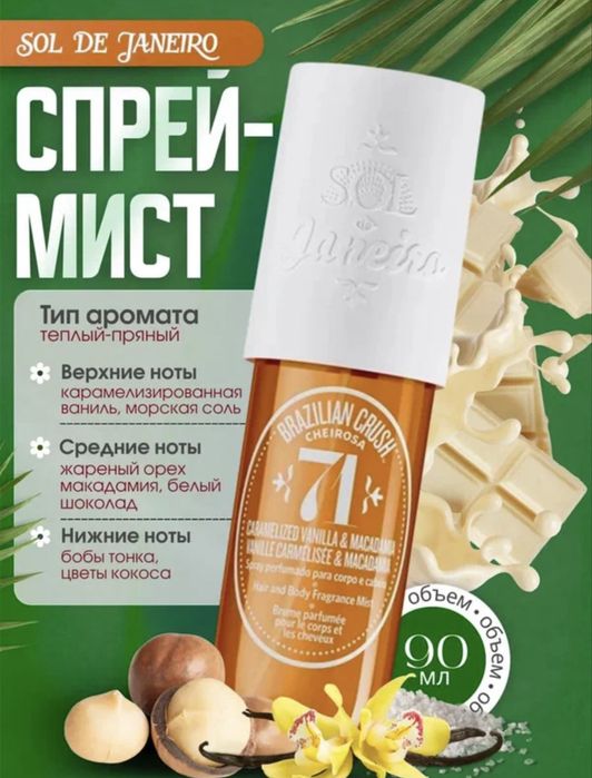 Ароматный парфюмерный спрей для тела и волос