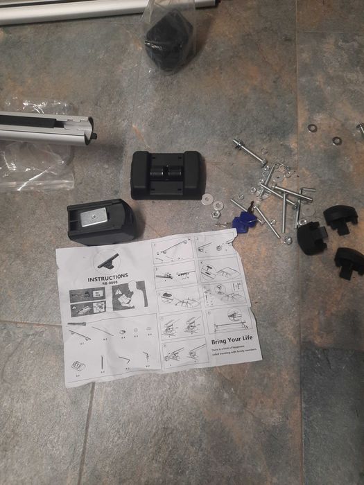 Portbagaj auto universal transversal, prindere plafon cu surub 120cm