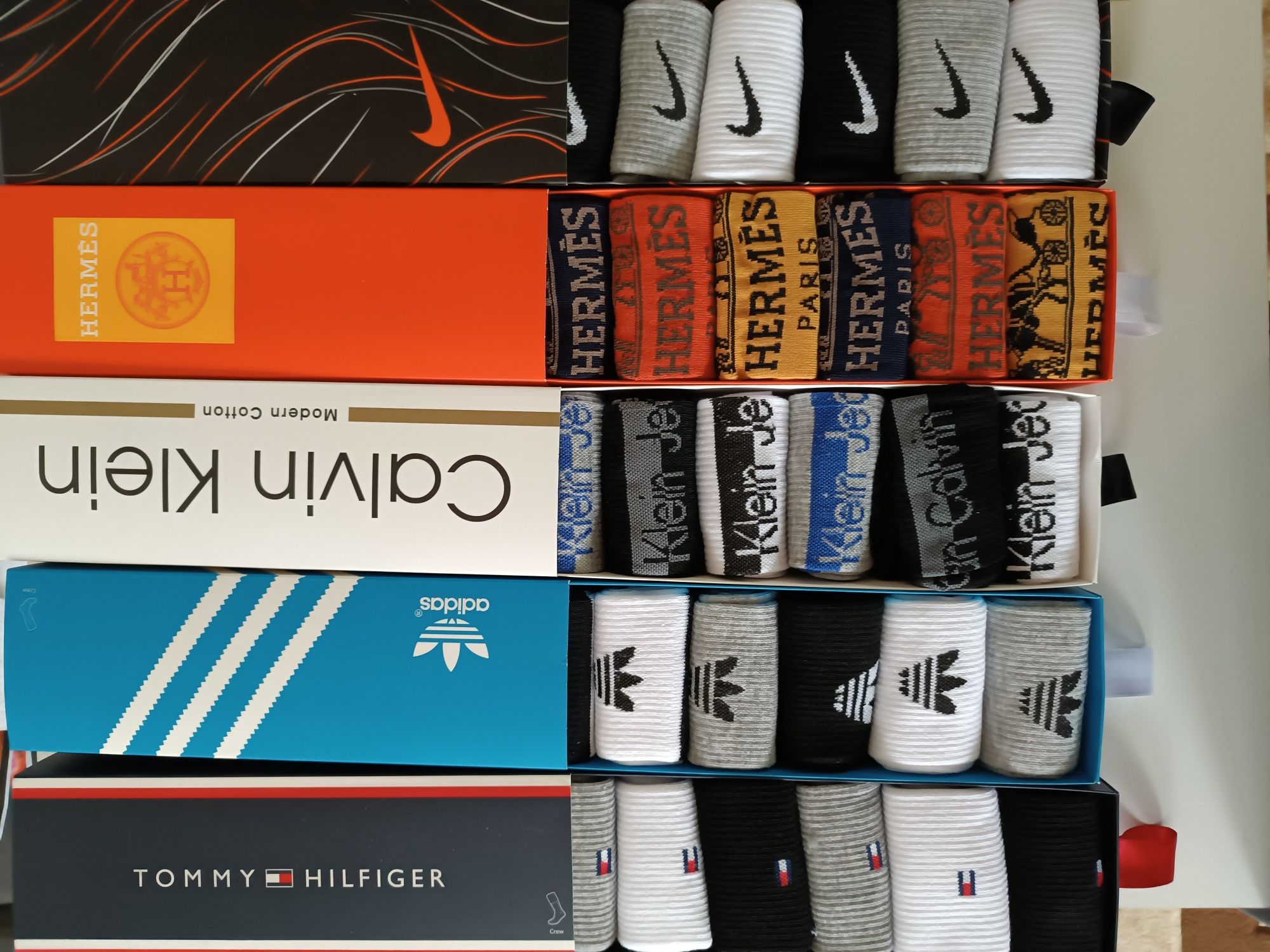 Șosete lungi Nike Calvin Klein Adidas Tommy Hilfiger