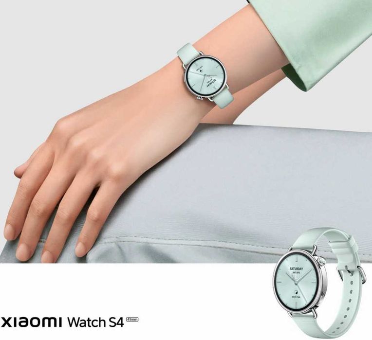 Xiaomi Watch 4S 41 мм, Mint Green — новые, в коробке!
