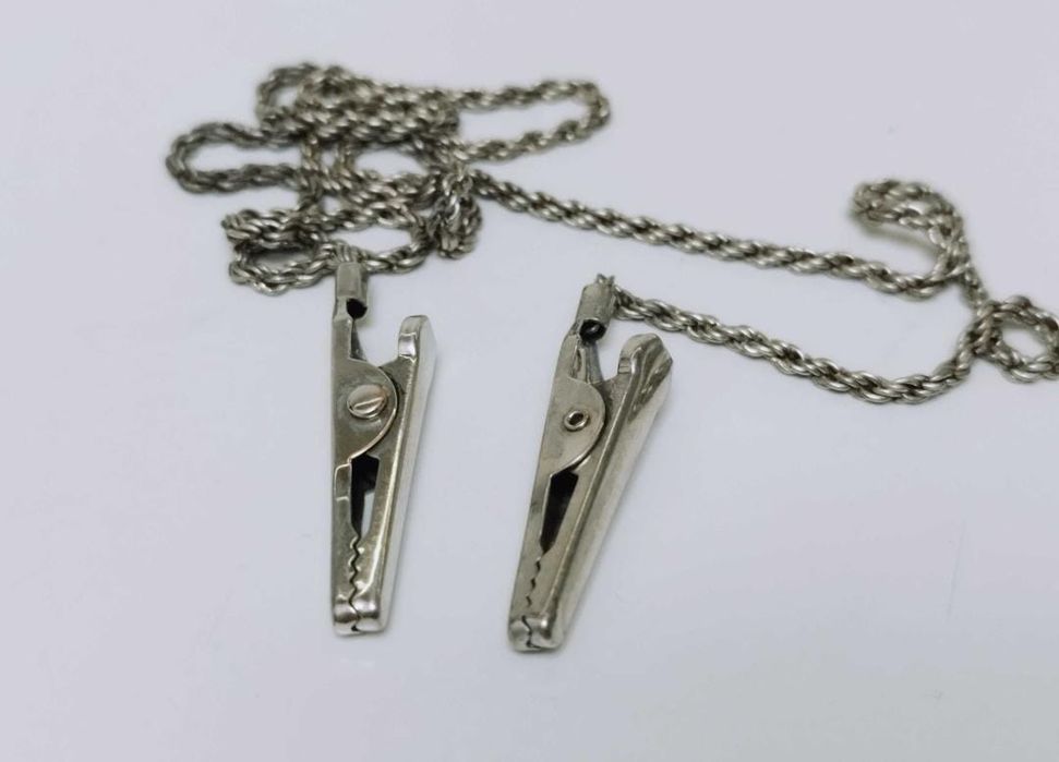 Vechi lant bavete  placat cu argint