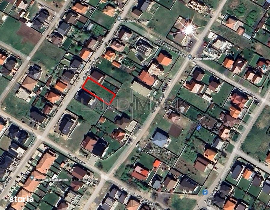 Teren de CASA de vanzare in zona Dumbravita Cora